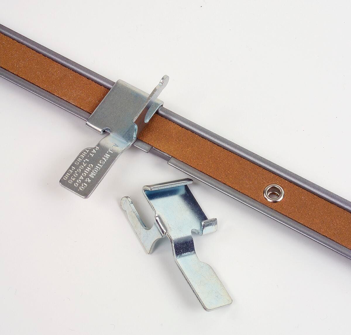 Nystrom Map Rail with Tan Cork Insert, 1 in X 6 ft, Steel Trim, Item Number 1301145